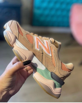 Tênis New Balance marrom low lançamento oferta + relógio de brinde