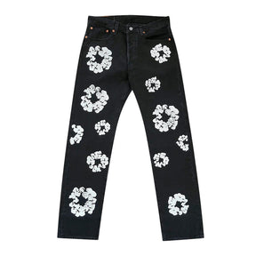 Calça Denim Tears x Levi's Cotton Wreath Jean Black