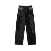 Calça Louis Vuitton x Nigo Monogram Patchwork Denim