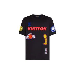 Camiseta Louis Vuitton x NBA Crossover Round Neck Printing