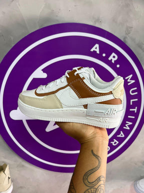 COMBO PROMO - Nike Air Force 1 Branco + Nike Shadow Tons Pastéis