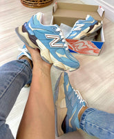 Tênis New Balance azul low lançamento oferta + relógio de brinde