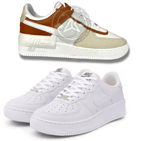 COMBO PROMO - Nike Air Force 1 Branco + Nike Shadow Tons Pastéis